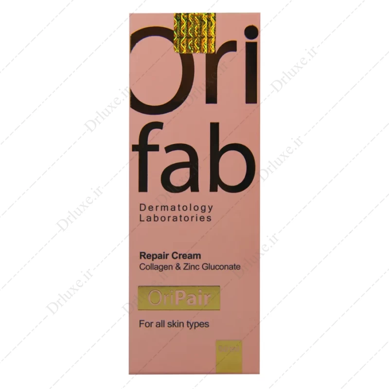 کرم ترمیم کننده پوست کلاژن و زینک گلوکونات OriPair اوری فاب 50 میل